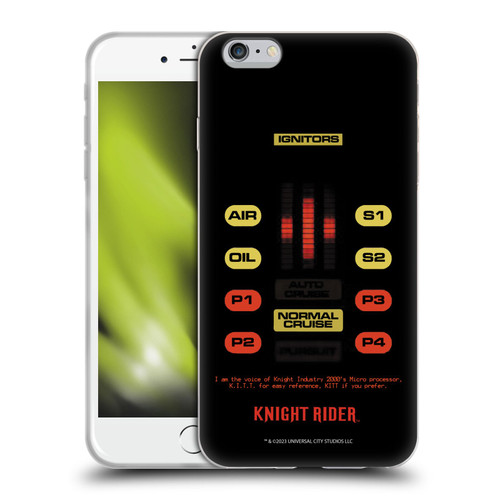 Knight Rider Core Graphics Kitt Control Panel Soft Gel Case for Apple iPhone 6 Plus / iPhone 6s Plus