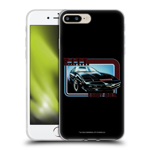 Knight Rider Core Graphics Kitt Car Soft Gel Case for Apple iPhone 7 Plus / iPhone 8 Plus