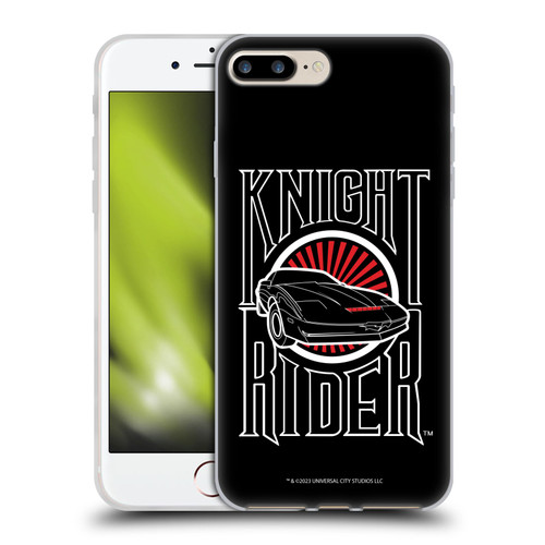 Knight Rider Core Graphics Logo Soft Gel Case for Apple iPhone 7 Plus / iPhone 8 Plus