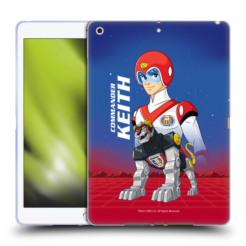 Voltron Character Art Commander Keith Soft Gel Case for Apple iPad 10.2 2019/2020/2021