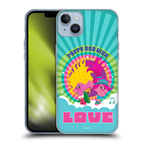 Trolls 3: Band Together Art Love Soft Gel Case for Apple iPhone 14 Plus