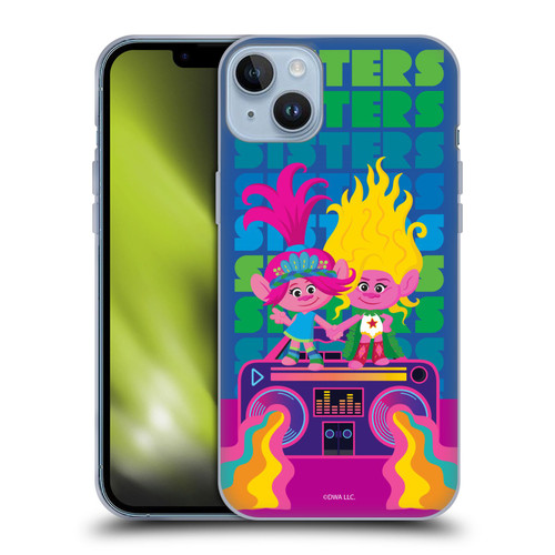 Trolls 3: Band Together Art Sisters Soft Gel Case for Apple iPhone 14 Plus