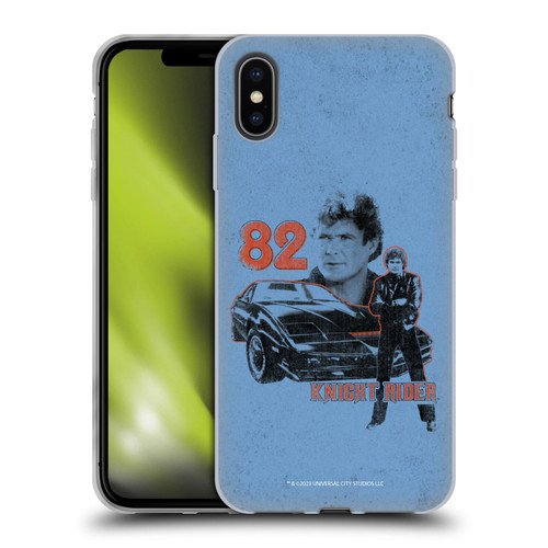 Knight Rider Core Graphics 82 Kitt Car Soft Gel Case for Apple iPhone XS Max