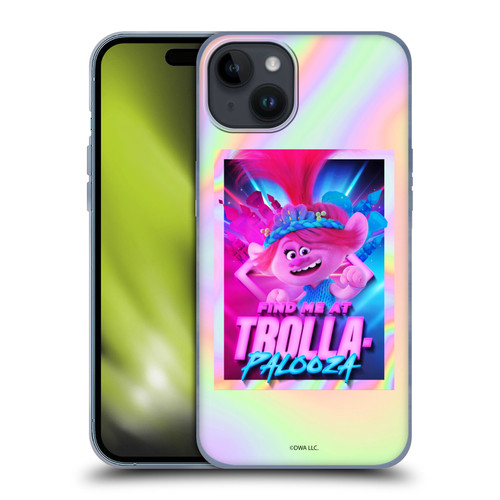 Trolls 3: Band Together Art Trolla-Palooza Soft Gel Case for Apple iPhone 15 Plus