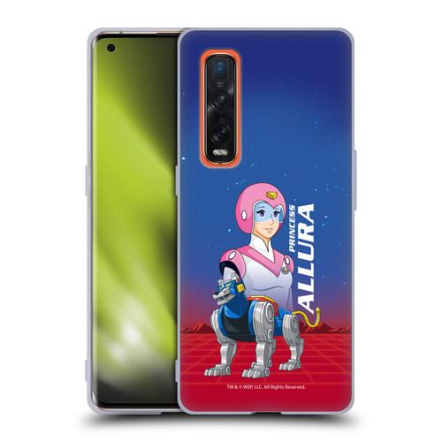 Voltron Character Art Princess Allura Soft Gel Case for OPPO Find X2 Pro 5G
