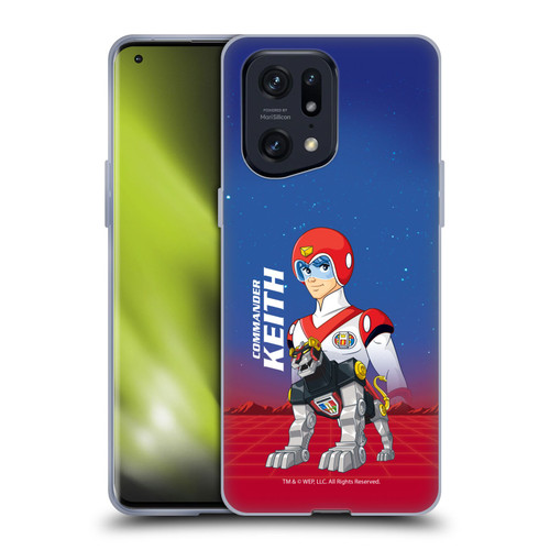 Voltron Character Art Commander Keith Soft Gel Case for OPPO Find X5 Pro