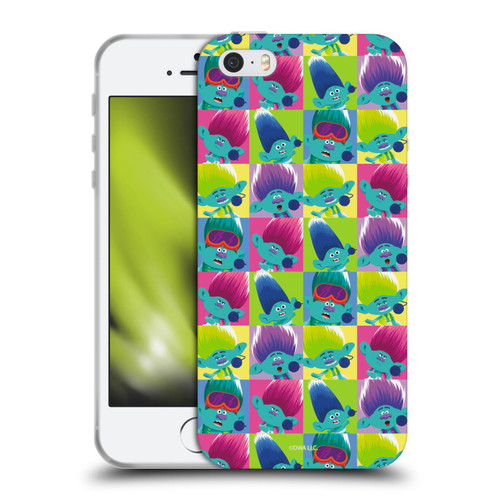 Trolls 3: Band Together Art Square Pattern Soft Gel Case for Apple iPhone 5 / 5s / iPhone SE 2016