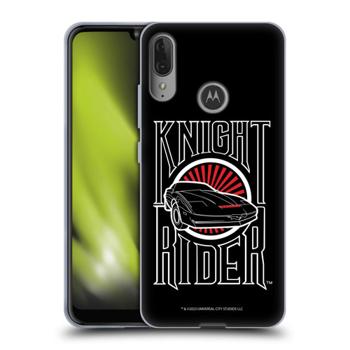 Knight Rider Core Graphics Logo Soft Gel Case for Motorola Moto E6 Plus