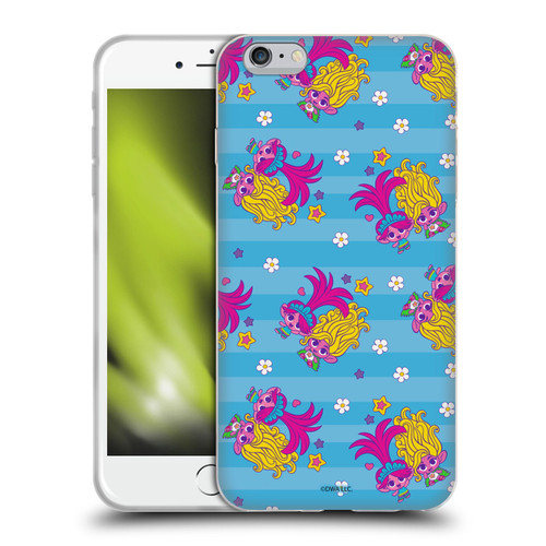 Trolls 3: Band Together Art Stripes Blue Soft Gel Case for Apple iPhone 6 Plus / iPhone 6s Plus