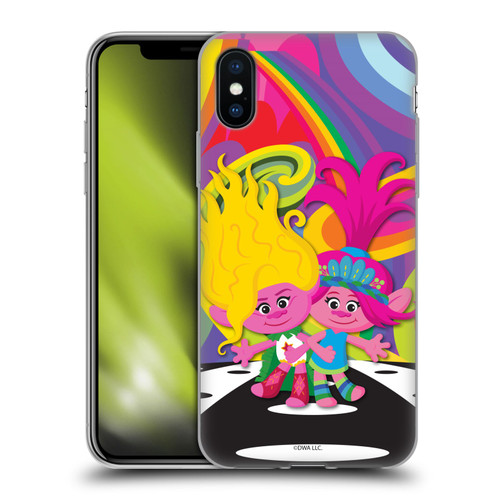 Trolls 3: Band Together Art Poppy And Viva Soft Gel Case for Apple iPhone X / iPhone XS