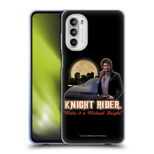 Knight Rider Core Graphics Poster Soft Gel Case for Motorola Moto G52