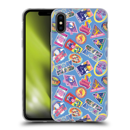 Trolls 3: Band Together Art Pattern Blue Soft Gel Case for Apple iPhone XS Max