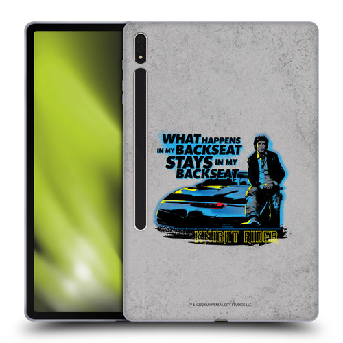 Knight Rider Core Graphics Michael Back Seat Soft Gel Case for Samsung Galaxy Tab S8 Plus