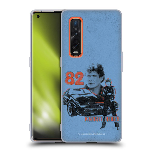 Knight Rider Core Graphics 82 Kitt Car Soft Gel Case for OPPO Find X2 Pro 5G