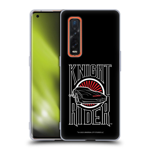 Knight Rider Core Graphics Logo Soft Gel Case for OPPO Find X2 Pro 5G