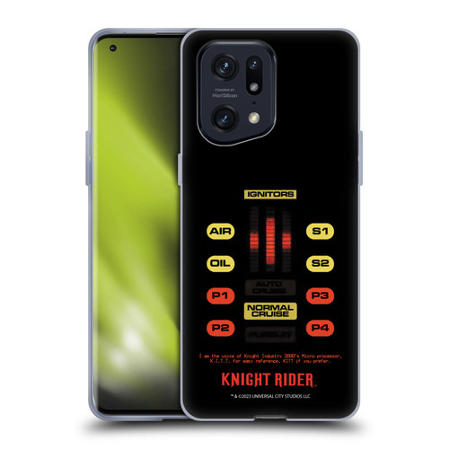 Knight Rider Core Graphics Kitt Control Panel Soft Gel Case for OPPO Find X5 Pro