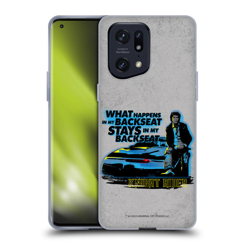Knight Rider Core Graphics Michael Back Seat Soft Gel Case for OPPO Find X5 Pro