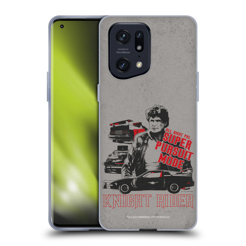 Knight Rider Core Graphics Super Pursuit Mode Soft Gel Case for OPPO Find X5 Pro