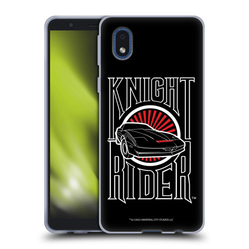 Knight Rider Core Graphics Logo Soft Gel Case for Samsung Galaxy A01 Core (2020)