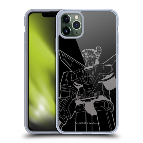 Voltron Graphics Oversized Black Robot Soft Gel Case for Apple iPhone 11 Pro Max
