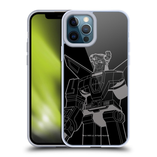 Voltron Graphics Oversized Black Robot Soft Gel Case for Apple iPhone 12 Pro Max