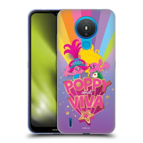 Trolls 3: Band Together Art Rainbow Soft Gel Case for Nokia 1.4