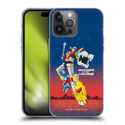 Voltron Graphics Defender Of Universe Gradient Soft Gel Case for Apple iPhone 14 Pro Max