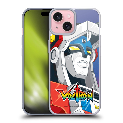 Voltron Graphics Head Soft Gel Case for Apple iPhone 15