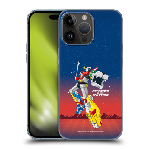 Voltron Graphics Defender Of Universe Gradient Soft Gel Case for Apple iPhone 15 Pro Max