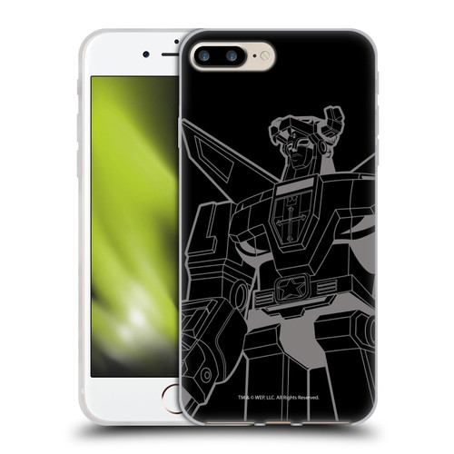 Voltron Graphics Oversized Black Robot Soft Gel Case for Apple iPhone 7 Plus / iPhone 8 Plus