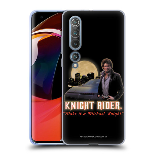 Knight Rider Core Graphics Poster Soft Gel Case for Xiaomi Mi 10 5G / Mi 10 Pro 5G