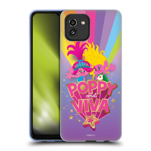Trolls 3: Band Together Art Rainbow Soft Gel Case for Samsung Galaxy A03 (2021)
