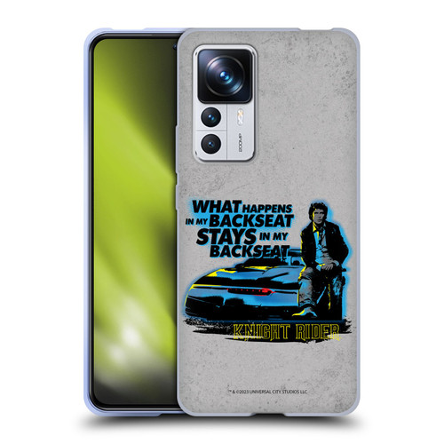 Knight Rider Core Graphics Michael Back Seat Soft Gel Case for Xiaomi 12T Pro