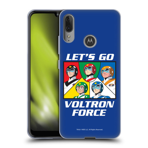 Voltron Graphics Go Voltron Force Soft Gel Case for Motorola Moto E6 Plus