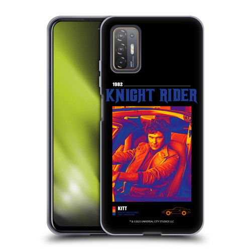 Knight Rider Graphics Michael Knight Driving Soft Gel Case for HTC Desire 21 Pro 5G