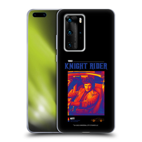 Knight Rider Graphics Michael Knight Driving Soft Gel Case for Huawei P40 Pro / P40 Pro Plus 5G