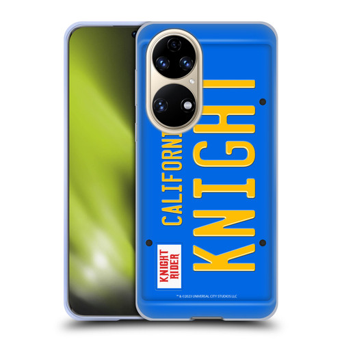 Knight Rider Graphics Plate Number Soft Gel Case for Huawei P50