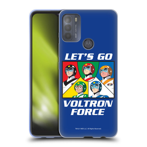 Voltron Graphics Go Voltron Force Soft Gel Case for Motorola Moto G50
