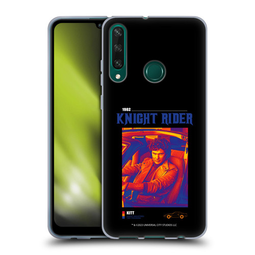 Knight Rider Graphics Michael Knight Driving Soft Gel Case for Huawei Y6p