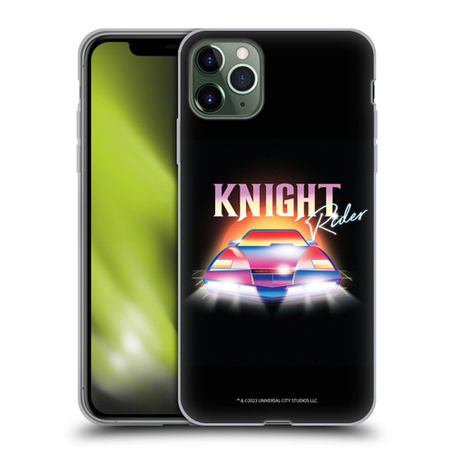 Knight Rider Graphics Kitt 80's Neon Soft Gel Case for Apple iPhone 11 Pro Max