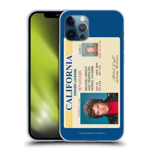Knight Rider Graphics Driver's License Soft Gel Case for Apple iPhone 12 / iPhone 12 Pro