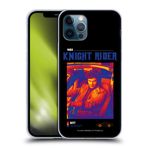 Knight Rider Graphics Michael Knight Driving Soft Gel Case for Apple iPhone 12 / iPhone 12 Pro