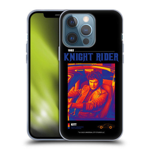 Knight Rider Graphics Michael Knight Driving Soft Gel Case for Apple iPhone 13 Pro