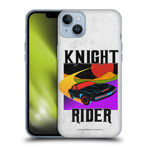 Knight Rider Graphics Kitt Speed Soft Gel Case for Apple iPhone 14 Plus