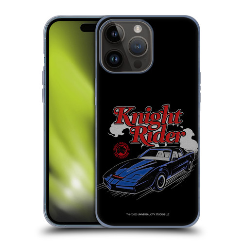 Knight Rider Graphics Kitt Retro Soft Gel Case for Apple iPhone 15 Pro Max