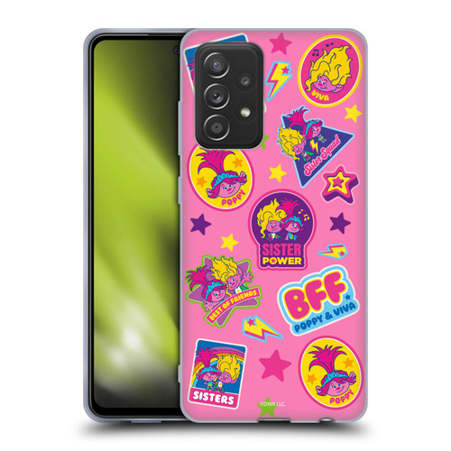 Trolls 3: Band Together Art Pink Pattern Soft Gel Case for Samsung Galaxy A52 / A52s / 5G (2021)