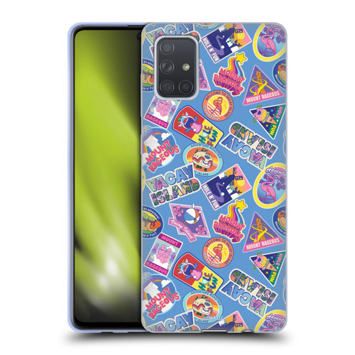 Trolls 3: Band Together Art Pattern Blue Soft Gel Case for Samsung Galaxy A71 (2019)