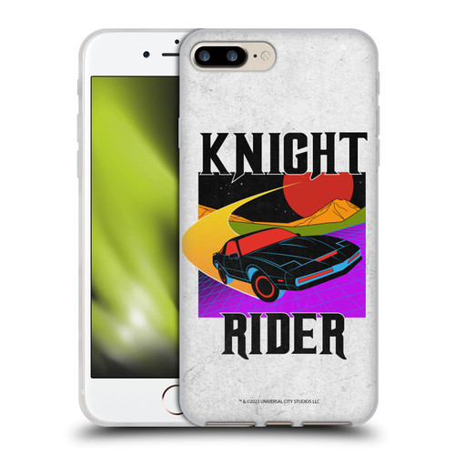 Knight Rider Graphics Kitt Speed Soft Gel Case for Apple iPhone 7 Plus / iPhone 8 Plus