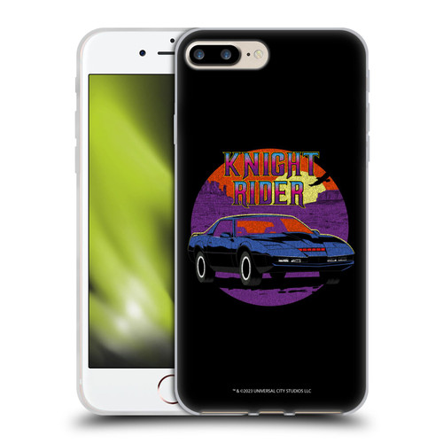 Knight Rider Graphics Kitt Vintage Soft Gel Case for Apple iPhone 7 Plus / iPhone 8 Plus