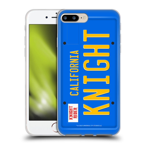 Knight Rider Graphics Plate Number Soft Gel Case for Apple iPhone 7 Plus / iPhone 8 Plus
